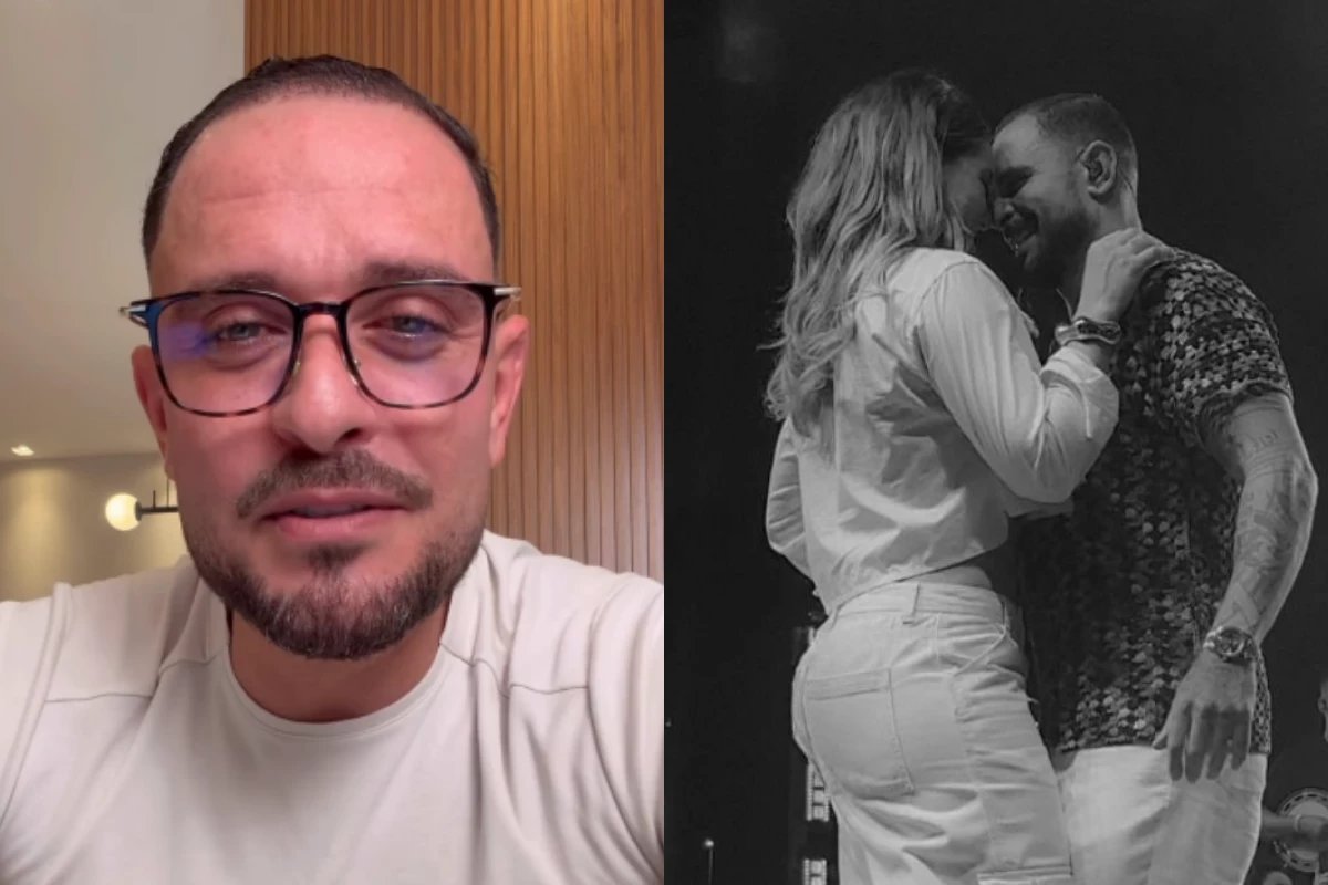 Diogo Nogueira nao se cala no aniversario de Paolla Oliveira