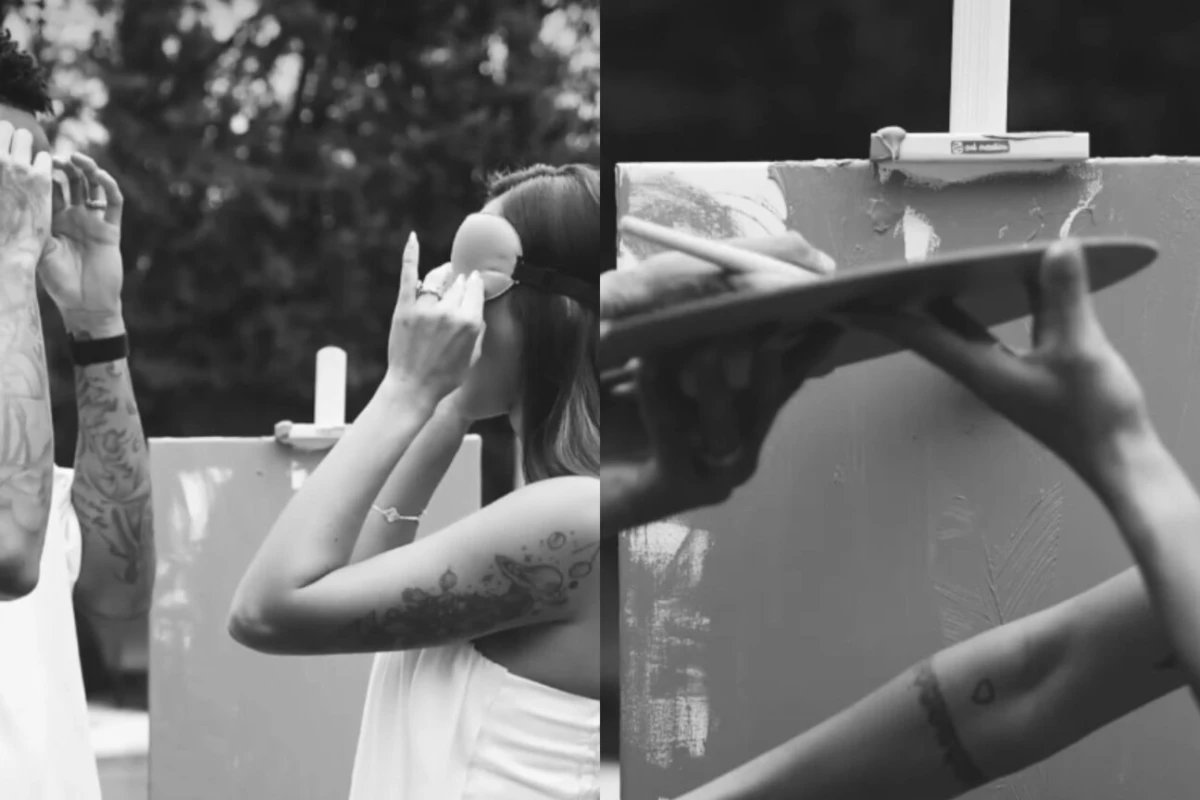 Eder Militao e Taina revelam sexo do bebe em anuncio