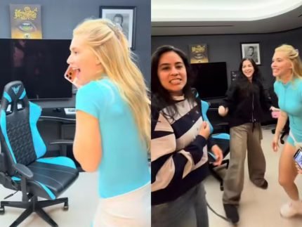 Em Madri Virginia Fonseca recebe surpresa da irma de Ze