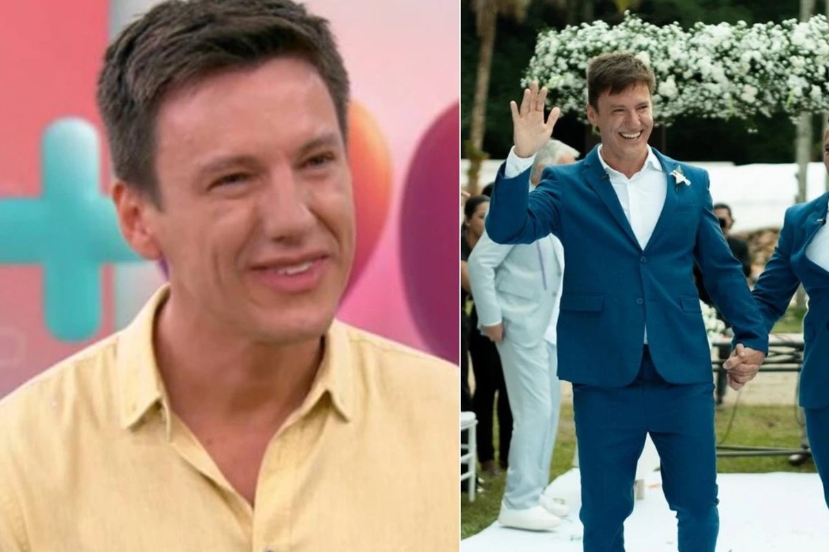 Felipe Suhre ex reporter do Mais Voce casa com diretor e