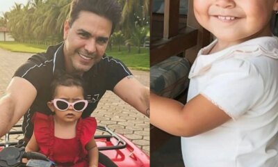 Filha de Zeze di Camargo explode fofurometro ao surgir com