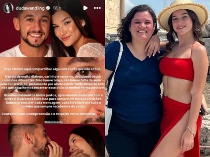 Fim Luiz Mesquita e Duda Wendling anunciam termino em meio