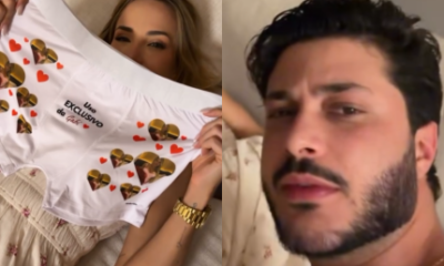 Gabi Martins presenteia namorado com cueca personalizada com seu rosto