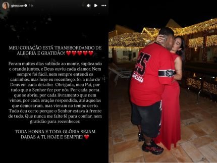 Giovanna Roque esposa de MC Ryan SP celebra liberdade do