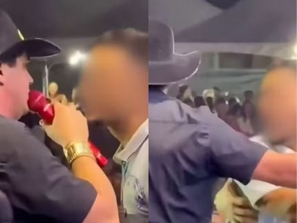 Homem invade palco de Natanzinho Lima e ameaca Vou dar