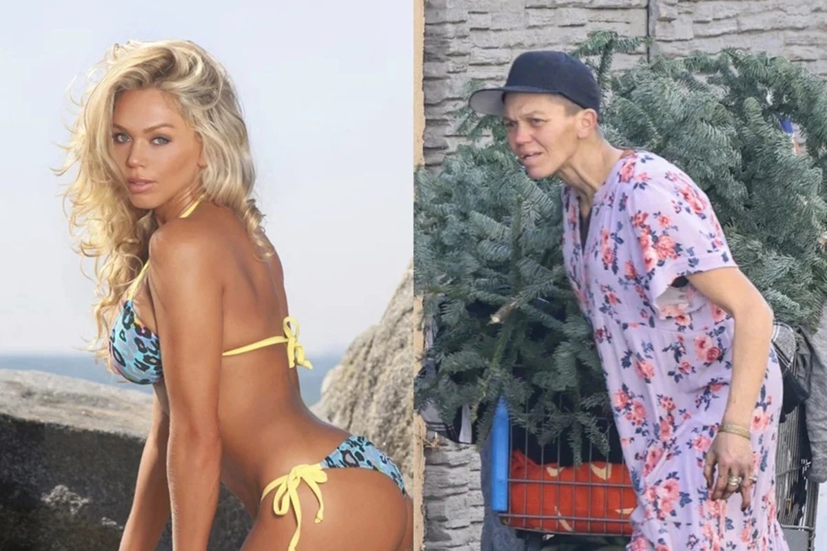 Irreconhecivel ex modelo perde tudo e e flagrada buscando comida no