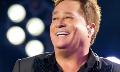 Leonardo aparece com olho roxo apos acidente em pescaria e