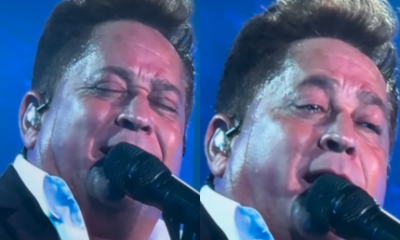 Leonardo chora ao cantar Nao Aprendi Dizer Adeus em homenagem