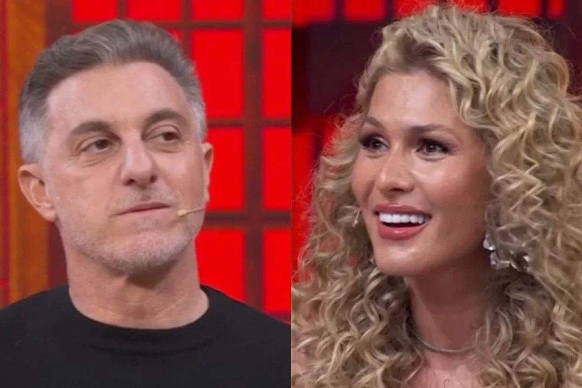 Luciano Huck entrega romance de Livia Andrade ao vivo no