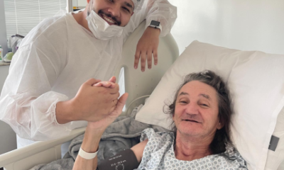 Marquito inicia reabilitacao oral apos dois meses internado por acidente