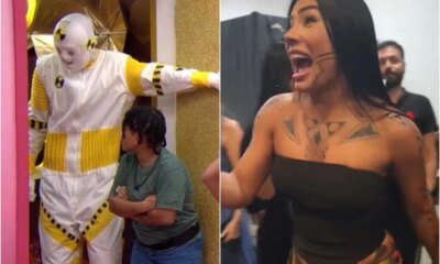 Video mostra sisters impressionadas ao conhecerem dummy gigante do BBB26