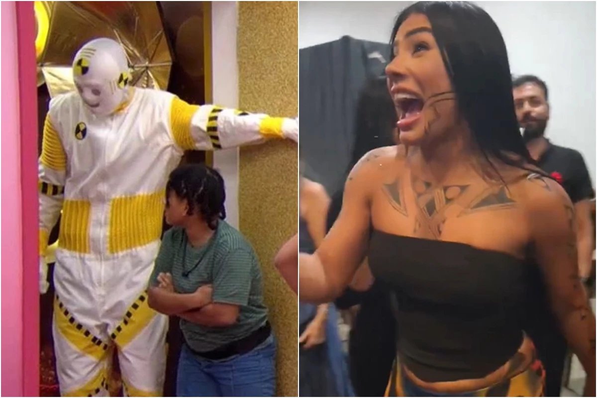 Video mostra sisters impressionadas ao conhecerem dummy gigante do BBB26