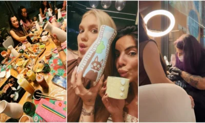 Virginia curte noite das garotas com direito a tatuagem.webp