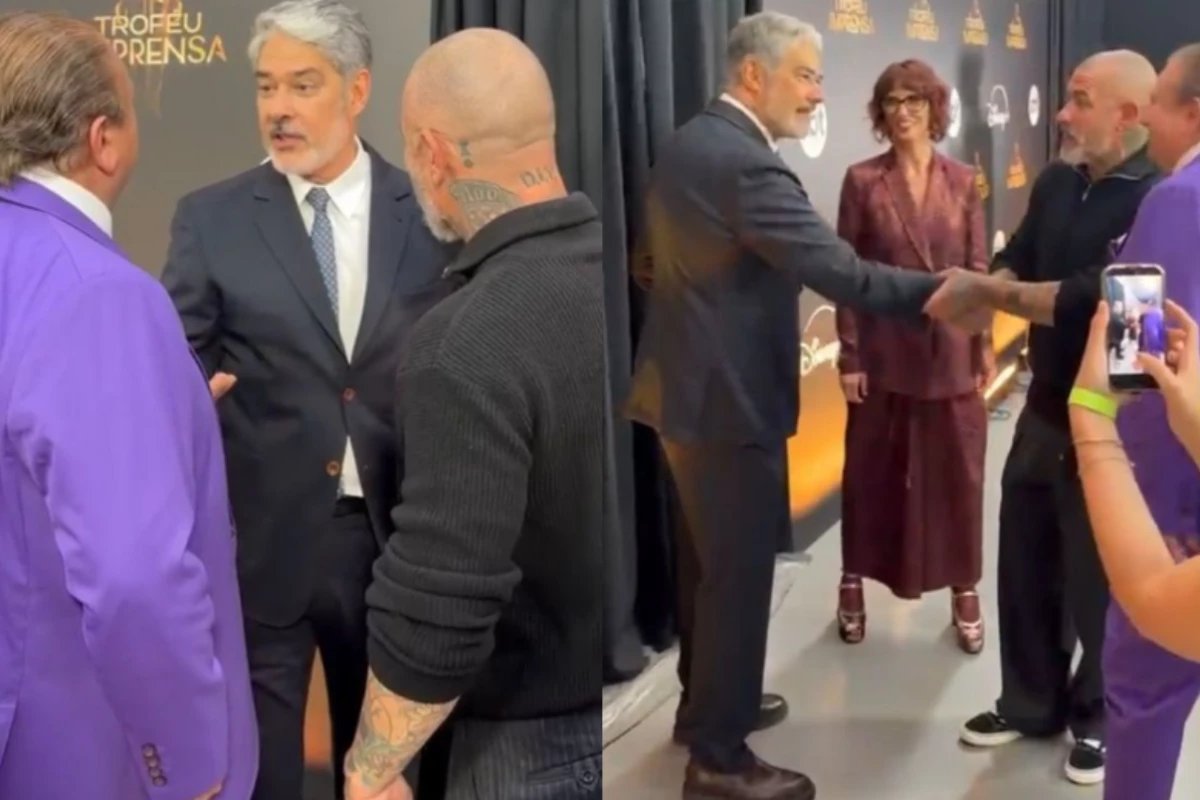 William Bonner e jurados do Masterchef ficam frente a frente