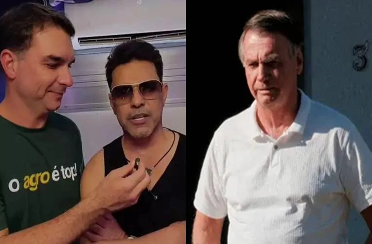 Zeze Di Camargo surpreende ao encontrar Flavio Bolsonaro e.webp