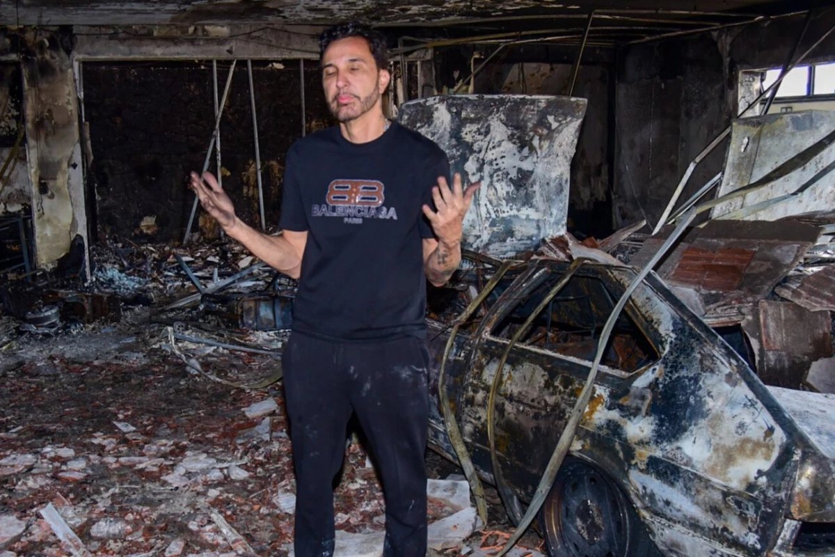 ‘A casa inteira queimou diz pai de MC Gui ao