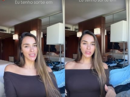 A caminho do Festival de Cannes Taina Militao tem mala