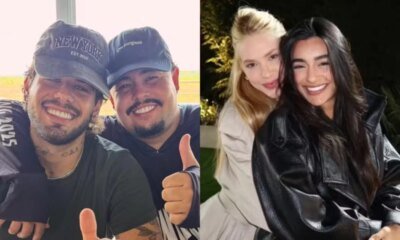 Amigo de Ze Felipe mostra tela do carro sem querer