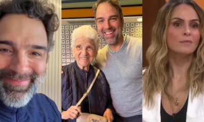 Ana Paula Renault presta homenagem a Tadeu Schmidt apos morte
