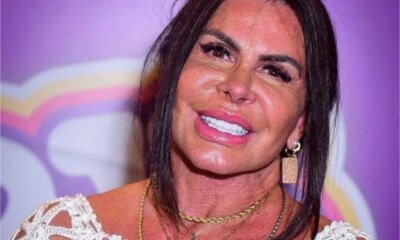 Aos 66 anos Gretchen aparece com roupa transparente e mostra