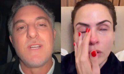 Apos rebater Luciano Huck Ana Paula chora em meio a