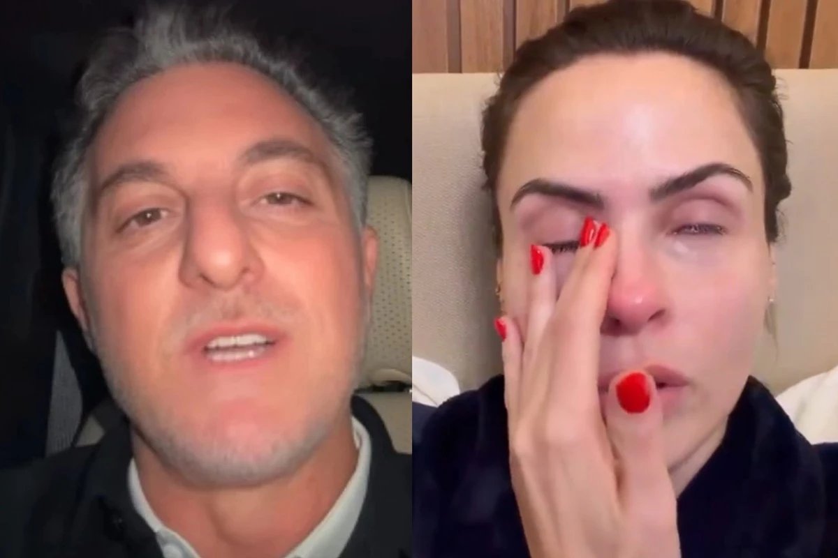 Apos rebater Luciano Huck Ana Paula chora em meio a