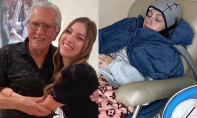 Apos retirada das mamas neta de Carlos Alberto tem estado