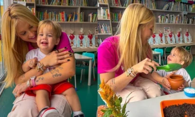 Apos rumores de termino Virginia posa com filho cacula.webp