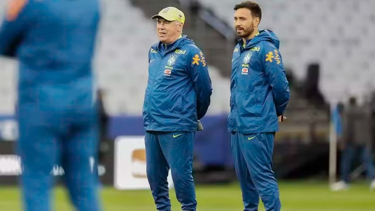 Auxiliar da Selecao Brasileira filho de Ancelotti faz revelacao sobre
