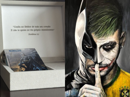 Batman abencoado Neymar posta imagem de biblia diferente e viraliza