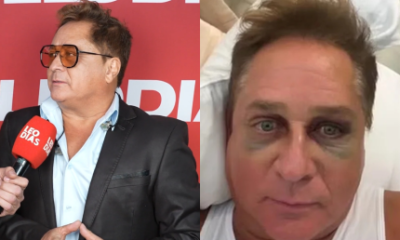 Cai com a cara no chao tava mamado Leonardo diverte
