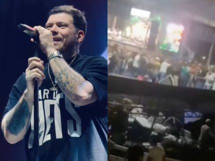 Camarote desaba em show do Ferrugem em MG e fas