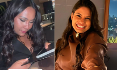 Chaiany janta com Gabi e se choca com o valor