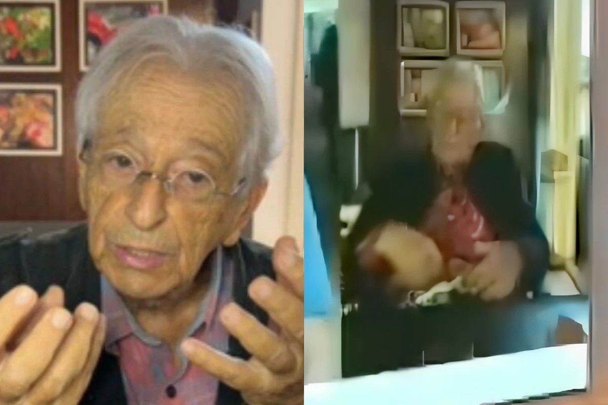 Comentarista e flagrado com a mao dentro da calca ao