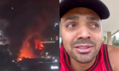 Desespero na madrugada incendio destroi circo do Tirullipa e humorista