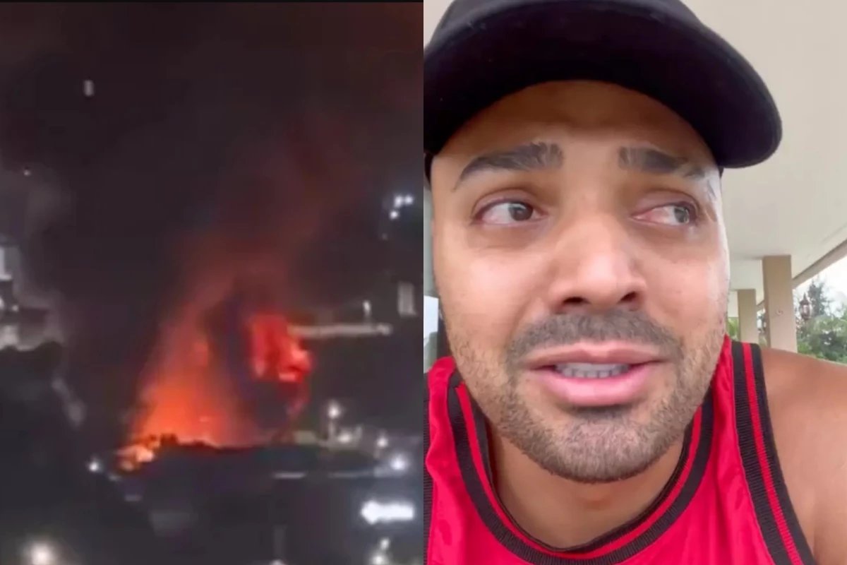 Desespero na madrugada incendio destroi circo do Tirullipa e humorista
