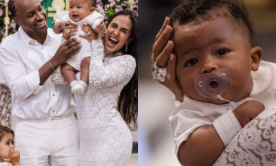 Dia emocionante Bento filho de Thiaguinho e Carol Peixinho e