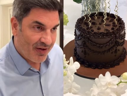 Edu Guedes se emociona ao celebrar aniversario ao lado de