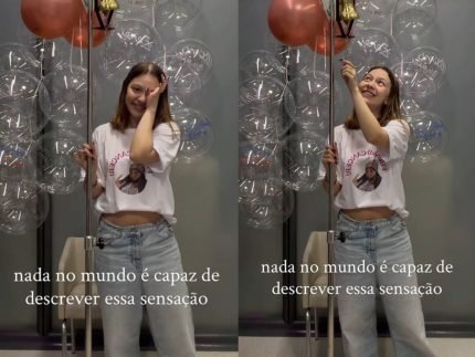 Emocao pura Neta de Carlos Alberto de Nobrega chora ao