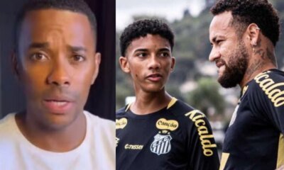 Esta teria sido a reacao de Robinho na prisao ao