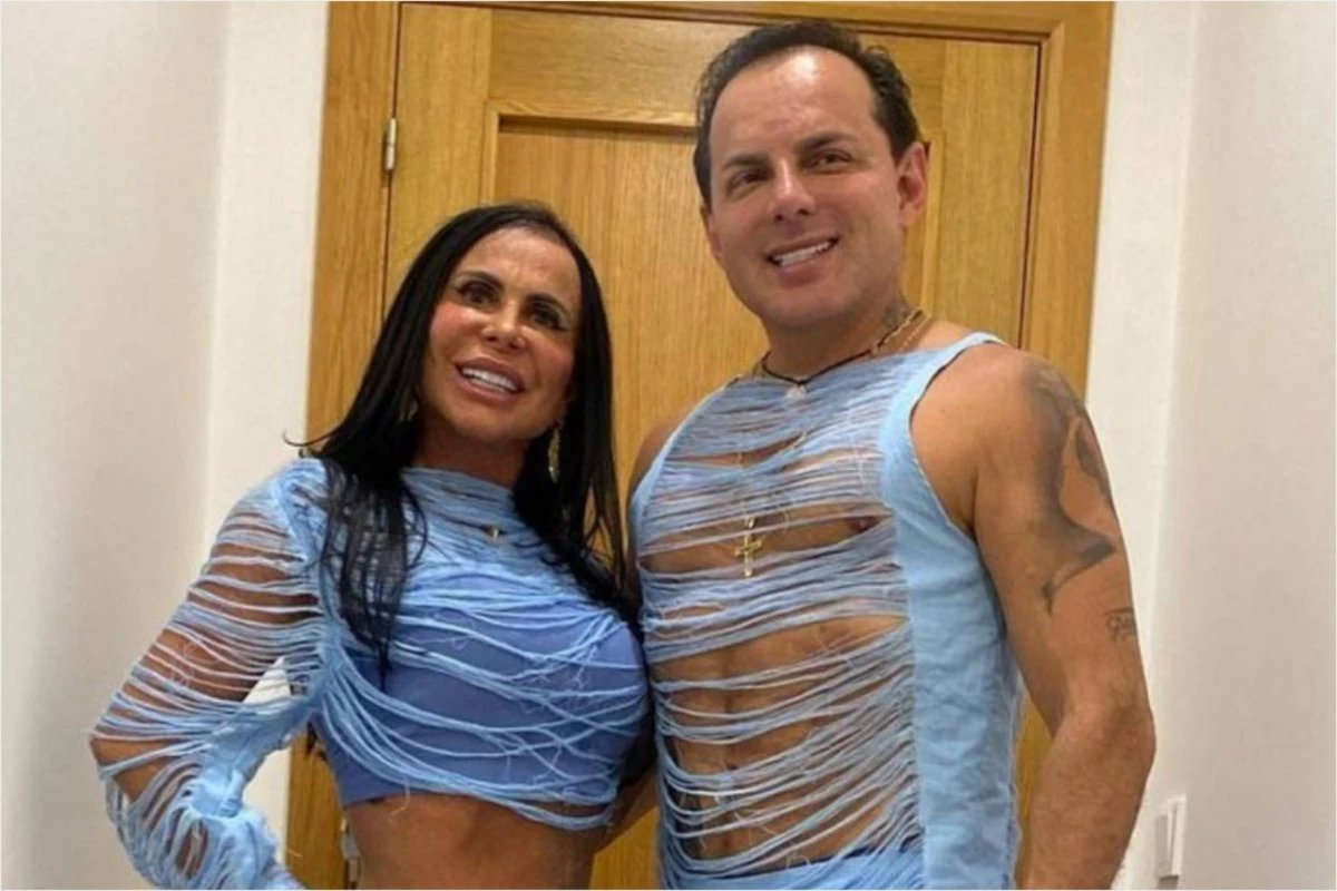 Foto mostra o marido de Gretchen antes e depois das