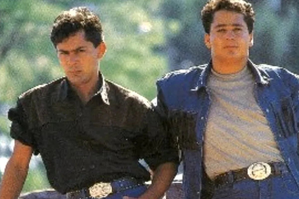 Foto rara de Leandro e Leonardo trabalhando na plantacao de