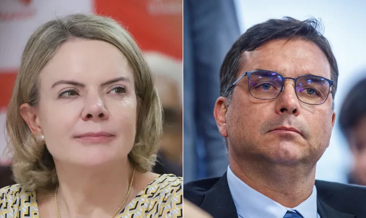 Gleisi exige medida drastica para Flavio Bolsonaro apos escandalo.webp