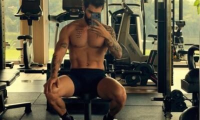 Gusttavo Lima exibe corpo sarado nas redes sociais e Andressa