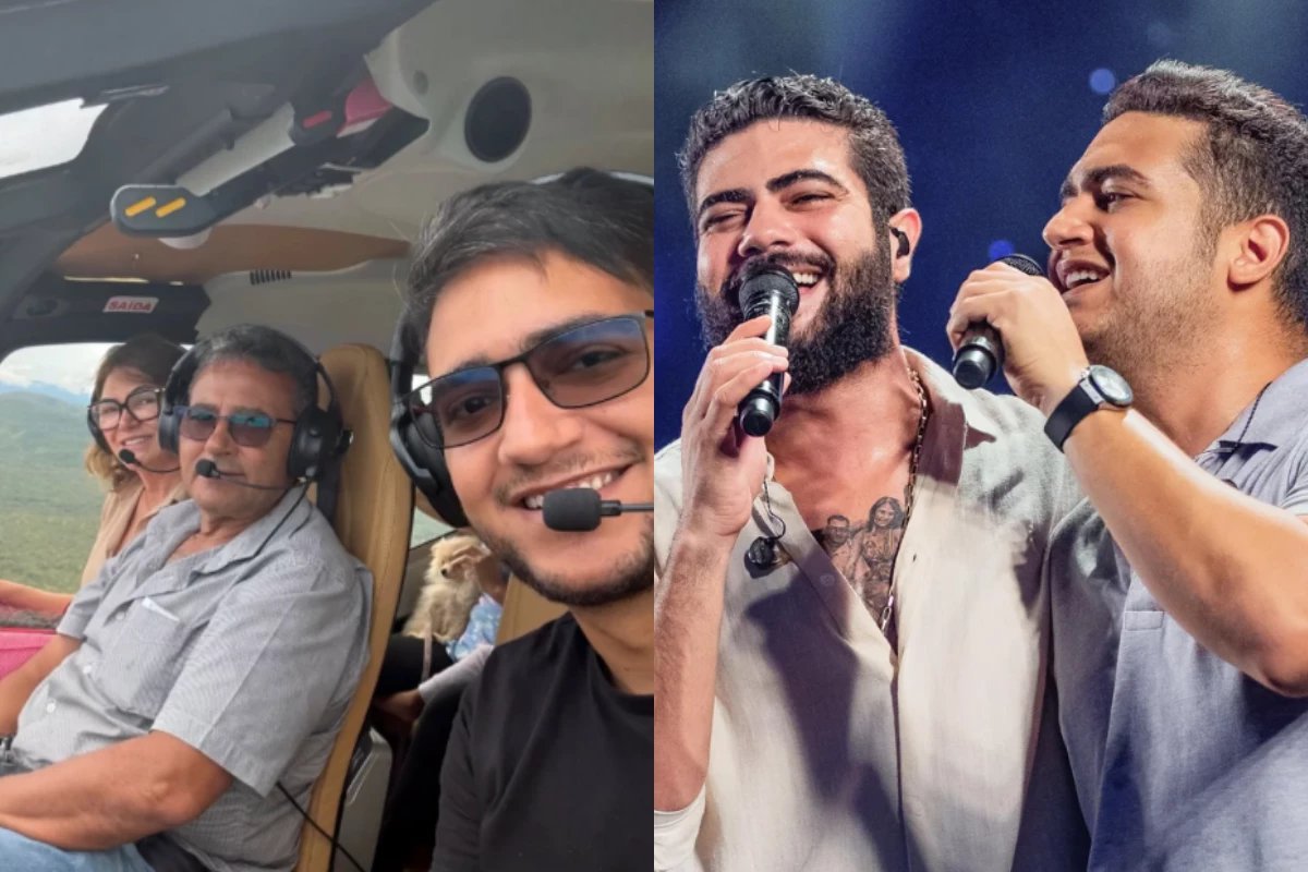 Helicoptero de Henrique amp Juliano cai com pai da dupla