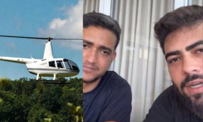 Helicoptero de Henrique e Juliano que caiu no Tocantins tem