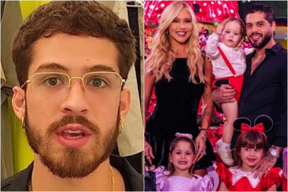 Joao Guilherme ‘imita o pai Leonardo e tambem fica de