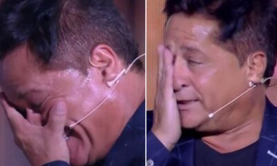 Leonardo fica sabendo de falecimento em cima do palco e