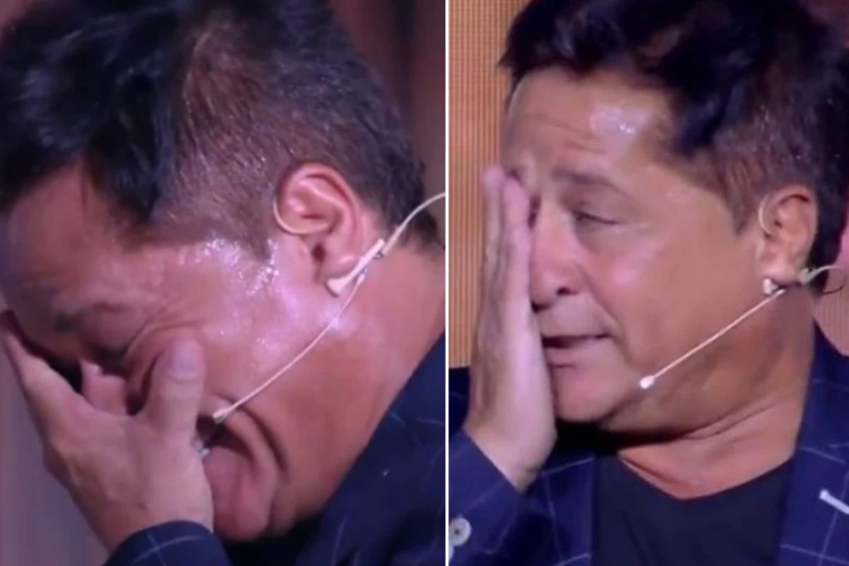 Leonardo fica sabendo de falecimento em cima do palco e