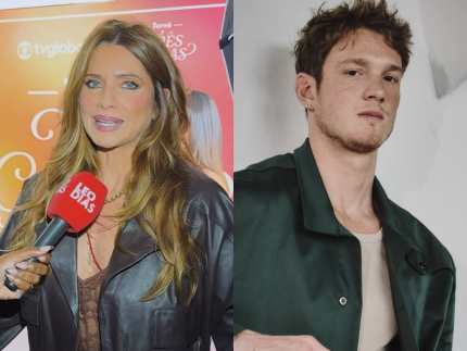Leticia Spiller celebra sucesso do filho Pedro Novaes em Tres